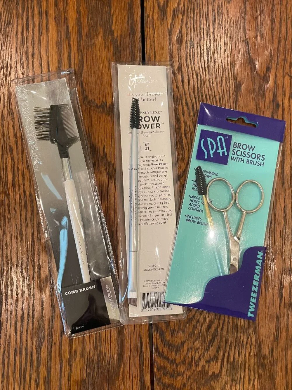 NEW Makeup Brow Brushes & Scissors Tools Heavenly Luxe Sonia Kashuk